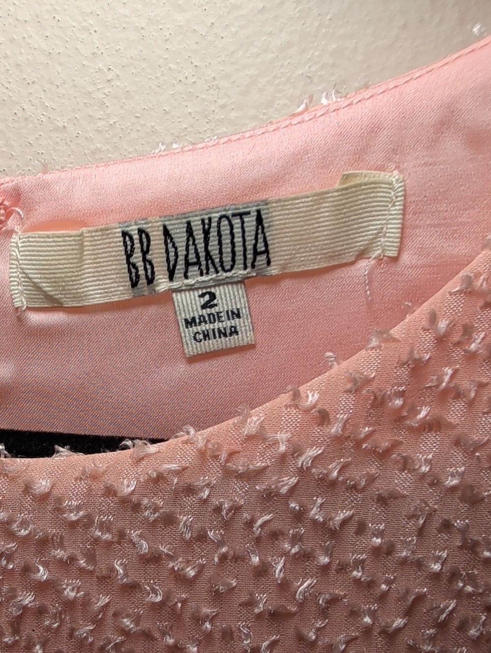 BB Dakota Pink Textured Sleeveless Fit & Flare Dress Fairycore Balletcore Size 2 - Picture 2 of 5
